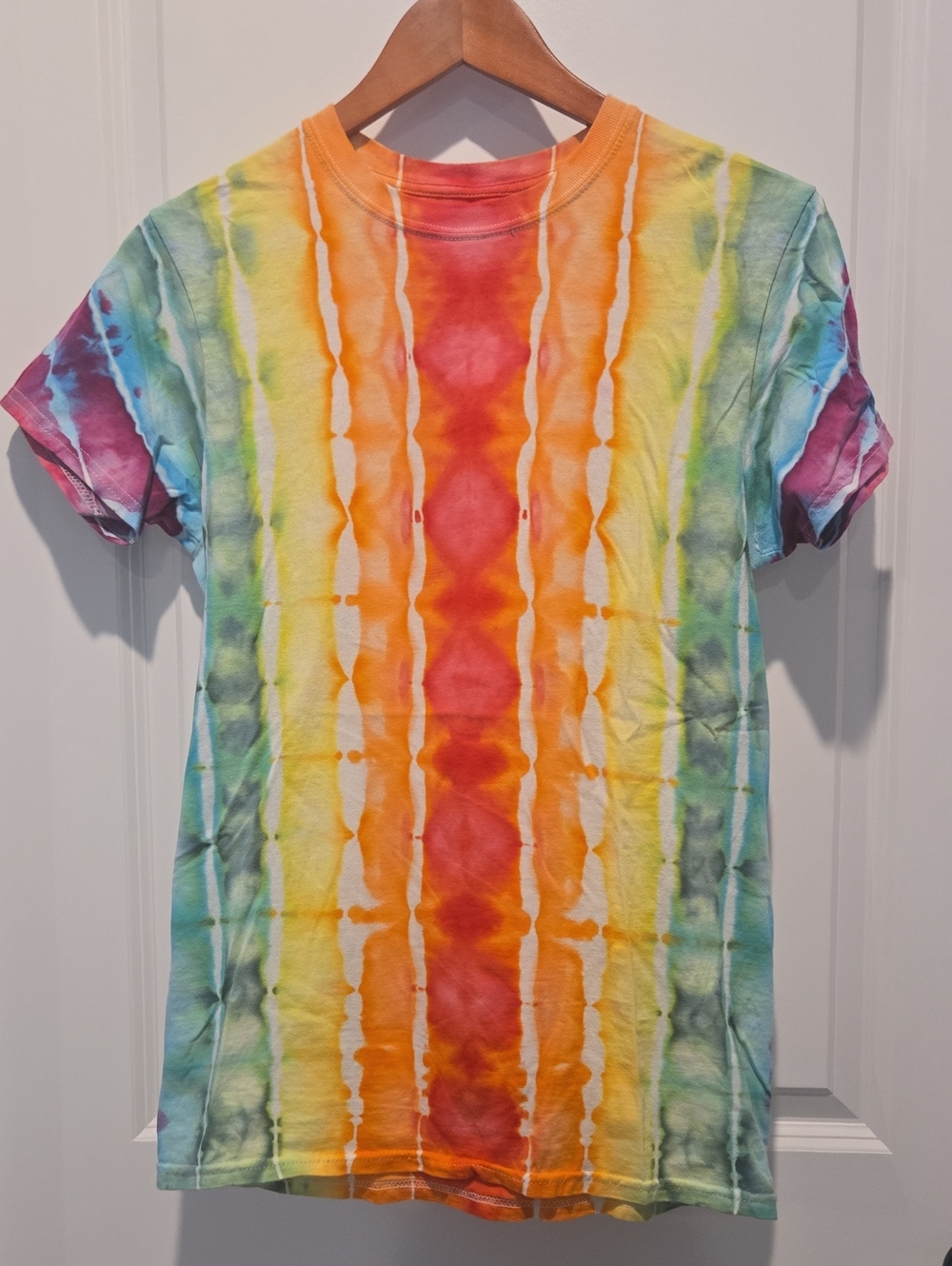 George Rainbow Stripe Tie-Dye Tee -ROY G. BIV